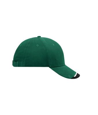 Unisex Half-Pipe Sandwich Cap Donkergroen/wit/zwart 7603