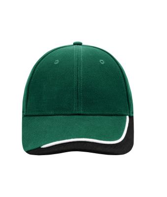 Unisex Half-Pipe Sandwich Cap Donkergroen/wit/zwart 7603