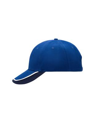Unisex Half-Pipe Sandwich Cap Royal/wit/navy 7603