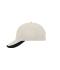 Unisex Half-Pipe Sandwich Cap Lichtgrijs/wit/zwart 7603