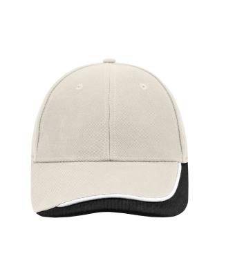 Unisex Half-Pipe Sandwich Cap Lichtgrijs/wit/zwart 7603