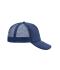 Unisex 5 Panel Polyester Mesh Cap Navy 7622