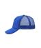 Unisex 5 Panel Polyester Mesh Cap Royal 7622