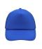 Unisex 5 Panel Polyester Mesh Cap Royal 7622