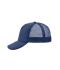 Unisex 5 Panel Polyester Mesh Cap Navy 7622
