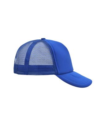 Unisex 5 Panel Polyester Mesh Cap Royal 7622