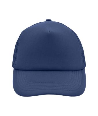 Unisex 5 Panel Polyester Mesh Cap Navy 7622