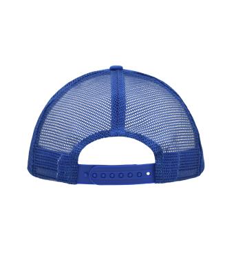 Unisex 5 Panel Polyester Mesh Cap Royal 7622