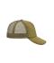 Unisex 5 Panel Polyester Mesh Cap Olive 7622