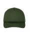 Unisex 5 Panel Polyester Mesh Cap Dark-olive 7622