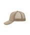 Unisex 5 Panel Polyester Mesh Cap Khaki 7622