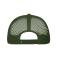 Unisex 5 Panel Polyester Mesh Cap Donker olijf 7622