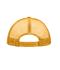 Unisex 5 Panel Polyester Mesh Cap Gold-yellow 7622