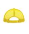 Unisex 5 Panel Polyester Mesh Cap White/sun-yellow 7622