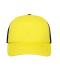 Unisex 5 Panel Polyester Mesh Cap Sun-yellow/black 7622