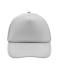 Unisex 5 Panel Polyester Mesh Cap Light-grey 7622