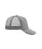 Unisex 5 Panel Polyester Mesh Cap Dark-grey 7622