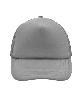 Unisex 5 Panel Polyester Mesh Cap Dark-grey 7622