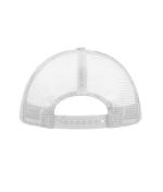 Unisex 5 Panel Polyester Mesh Cap Light-grey/white 7622
