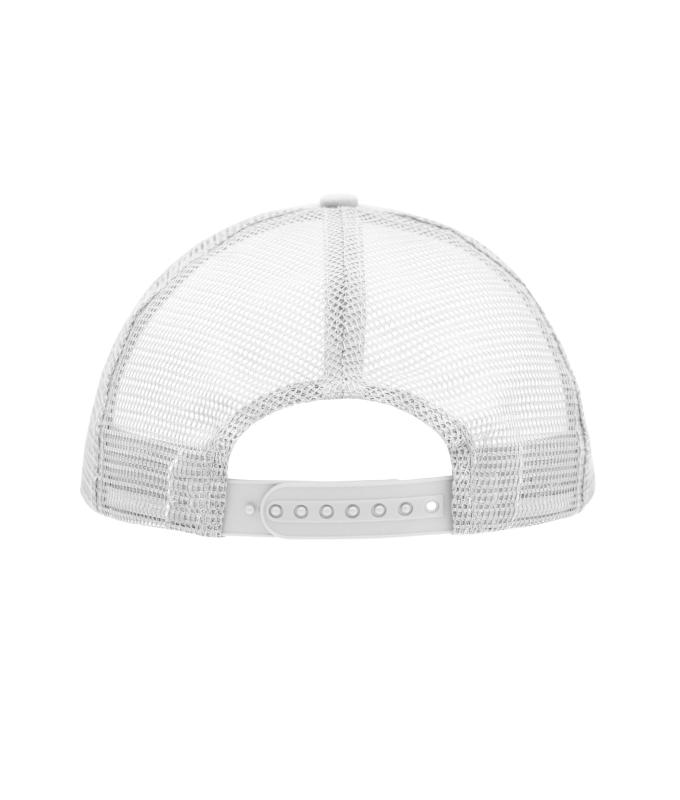 Unisex 5 Panel Polyester Mesh Cap Olive/white 7622