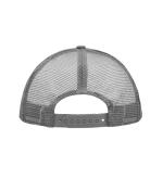 Unisex 5 Panel Polyester Mesh Cap Dark-grey 7622