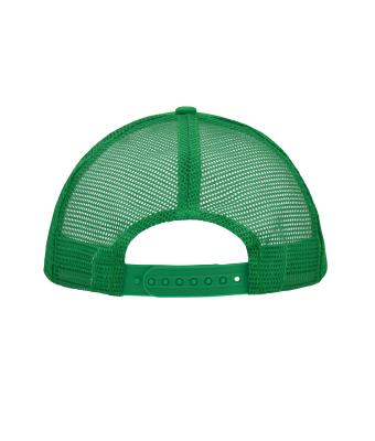 Unisex 5 Panel Polyester Mesh Cap Wit/varengroen 7622