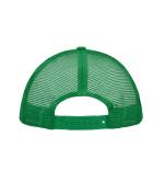 Unisex 5 Panel Polyester Mesh Cap White/fern-green 7622