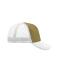 Unisex 5 Panel Polyester Mesh Cap Olive/white 7622