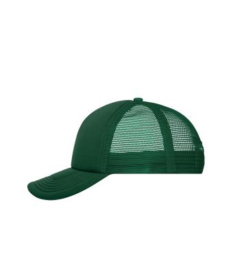 Unisex 5 Panel Polyester Mesh Cap Dark-green 7622