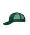 Unisex 5 Panel Polyester Mesh Cap Dark-green 7622