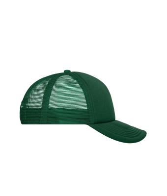 Unisex 5 Panel Polyester Mesh Cap Dark-green 7622