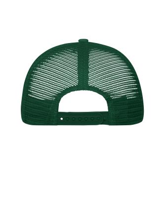 Unisex 5 Panel Polyester Mesh Cap Dark-green 7622