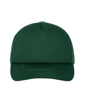 Unisex 5 Panel Polyester Mesh Cap Dark-green 7622