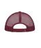 Unisex 5 Panel Polyester Mesh Cap Burgundy 7622