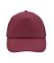 Unisex 5 Panel Polyester Mesh Cap Burgundy 7622