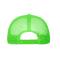 Unisex 5 Panel Polyester Mesh Cap Black/neon-green 7622