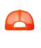 Unisex 5 Panel Polyester Mesh Cap Black/neon-orange 7622
