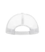 Unisex 5 Panel Polyester Mesh Cap Black/white 7622