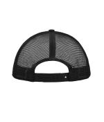 Unisex 5 Panel Polyester Mesh Cap White/black 7622