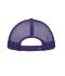 Unisex 5 Panel Polyester Mesh Cap White/lilac 7622