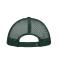 Unisex 5 Panel Polyester Mesh Cap White/dark-green 7622