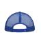 Unisex 5 Panel Polyester Mesh Cap White/royal 7622