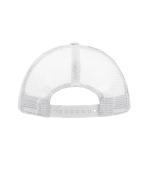 Unisex 5 Panel Polyester Mesh Cap White 7622