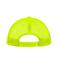 Unisex 5 Panel Polyester Mesh Cap White/neon-yellow 7622