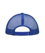Unisex 5 Panel Polyester Mesh Cap White/royal 7622