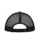 Unisex 5 Panel Polyester Mesh Cap Wit/zwart 7622