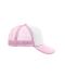 Unisex 5 Panel Polyester Mesh Cap Wit/babyroze 7622