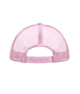 Unisex 5 Panel Polyester Mesh Cap Wit/babyroze 7622