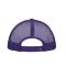 Unisex 5 Panel Polyester Mesh Cap Wit/lilac 7622