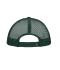 Unisex 5 Panel Polyester Mesh Cap Wit/donkergroen 7622